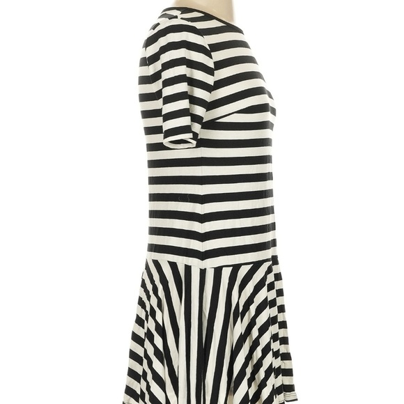 Trina Turk Viscose Blend Black and White Striped Dress small - Picture 3 of 5